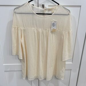 Michael Kors Gorgeous Cream Women's Top